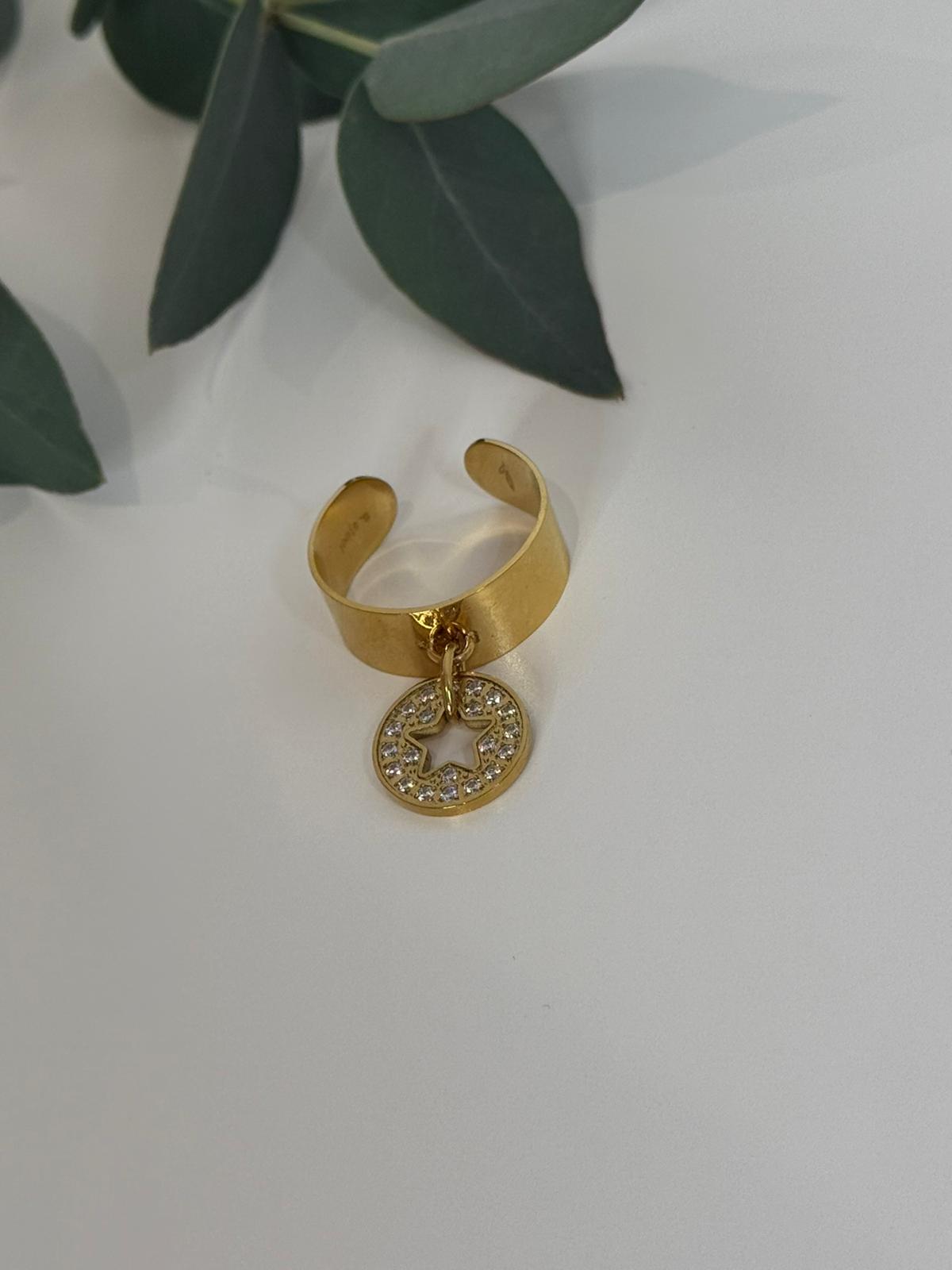 Bague pampille étoile