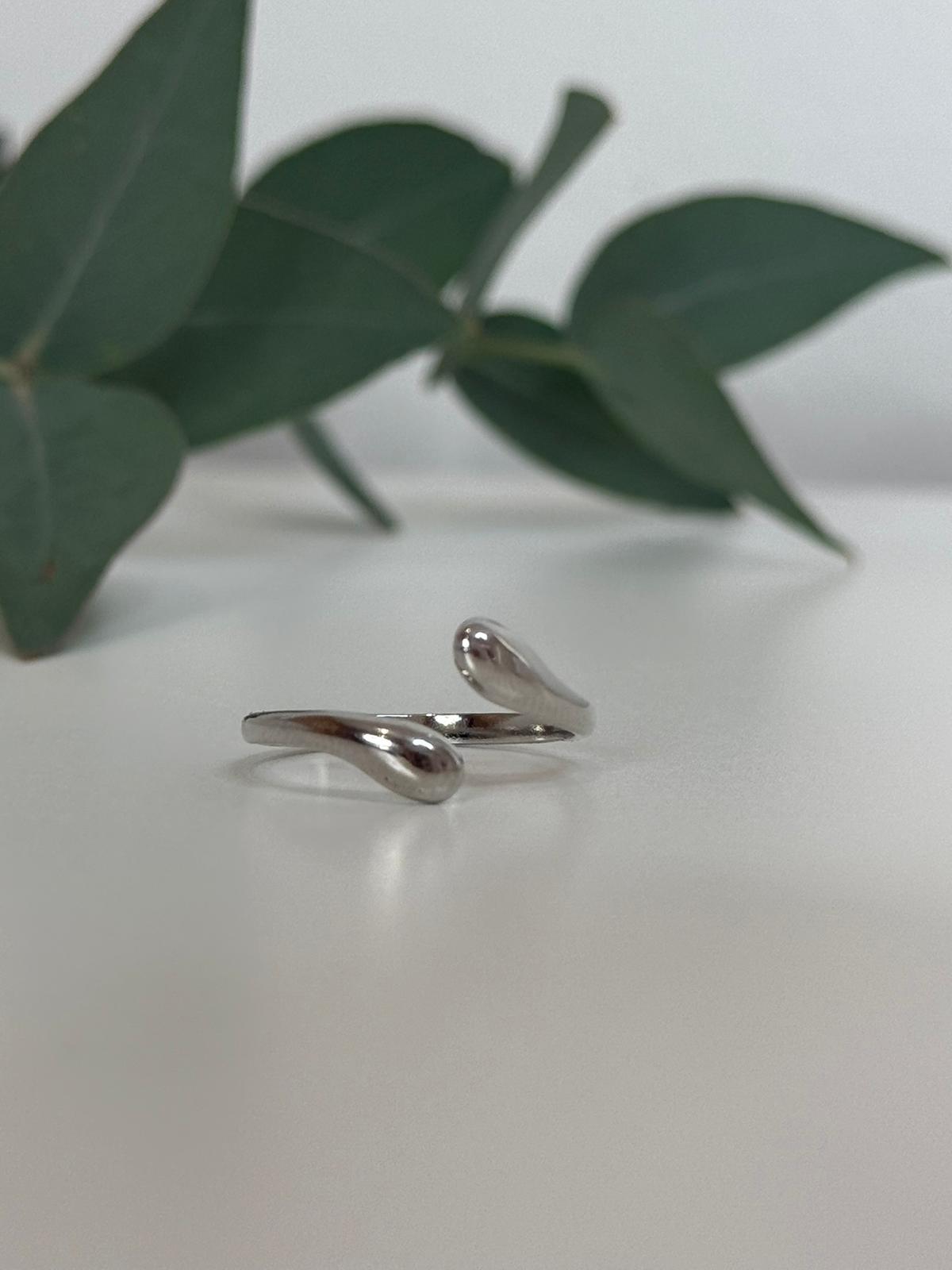 Bague fendu argent