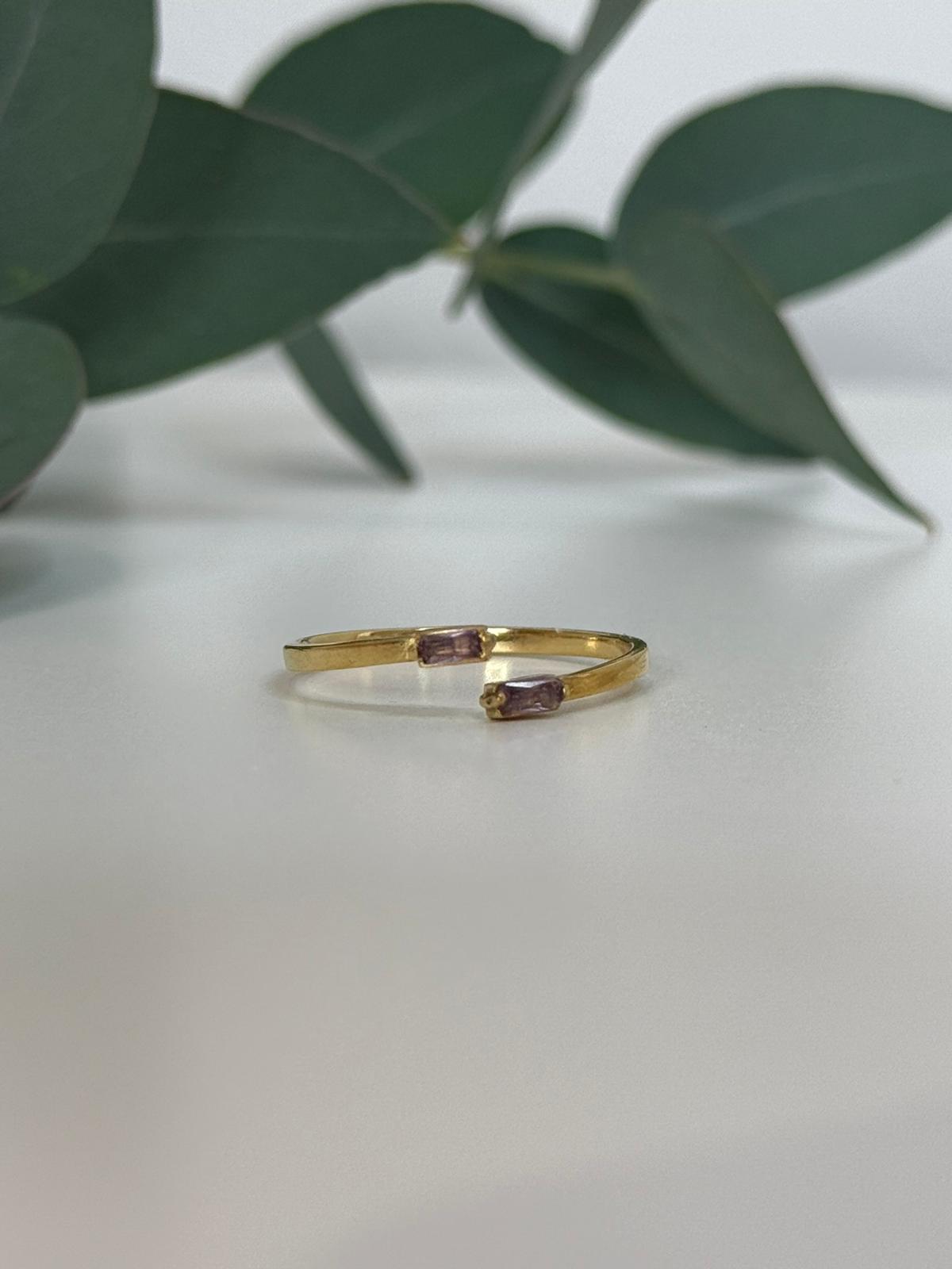 Bague pierre violette