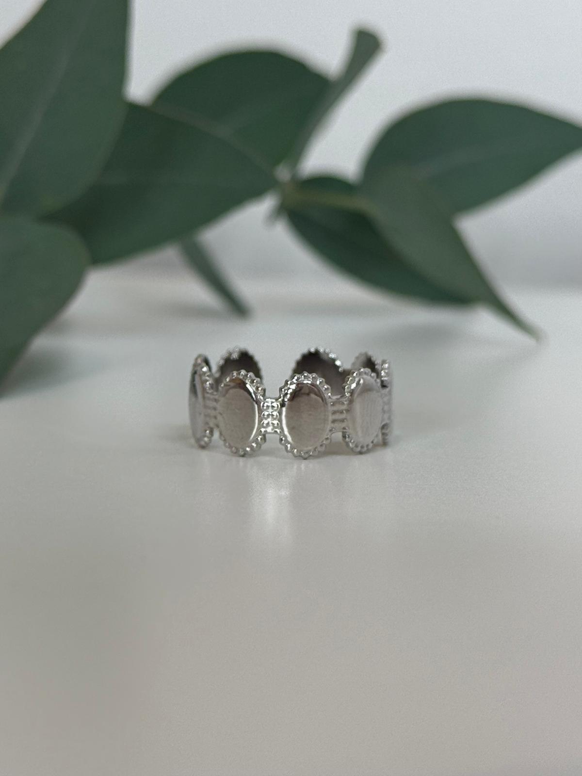 Bague ovale argent