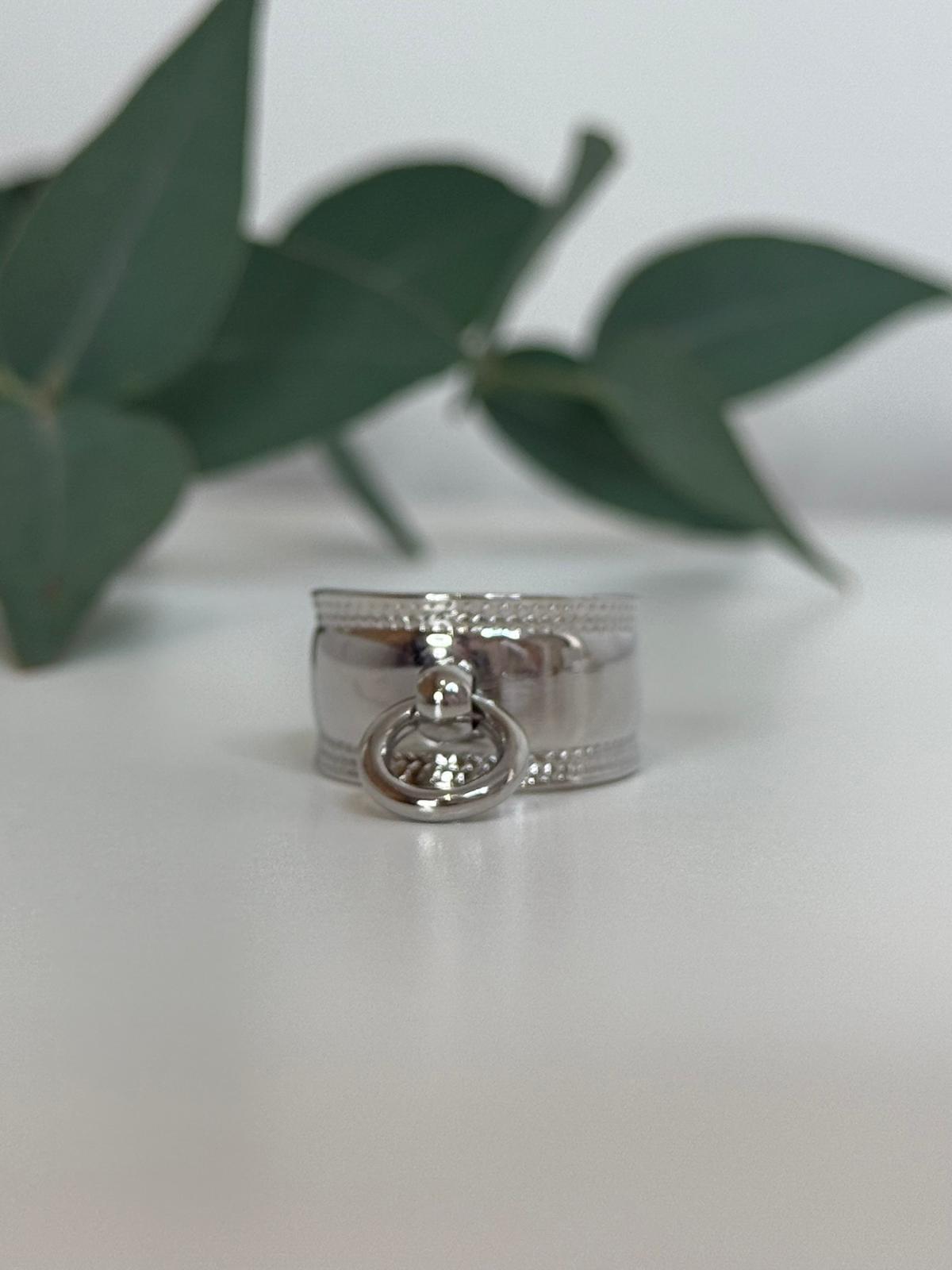 Bague pampille argent