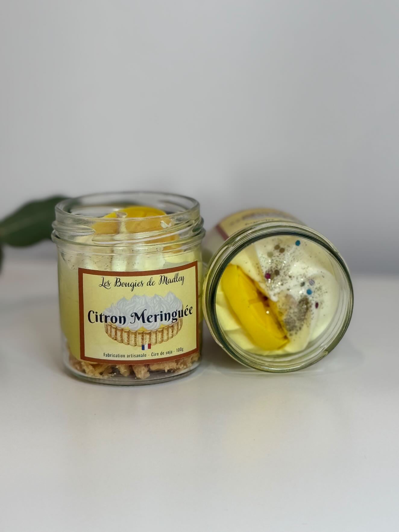Bougie citron meringuée