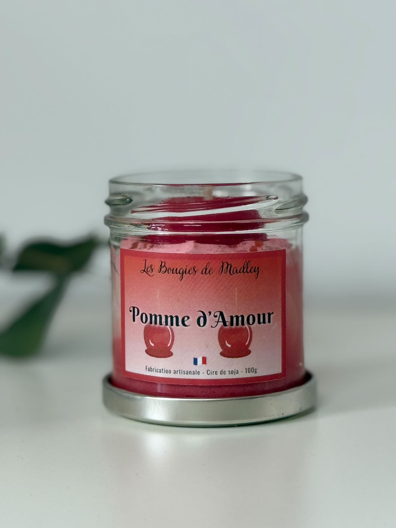Bougie pomme d’amour